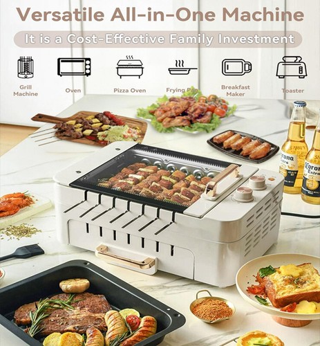 Smokeless electric grill 3in1 - smokeless,